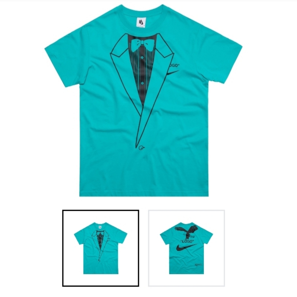 New, Off-White x Nike NRG "Logo" Tee - Retro Blue